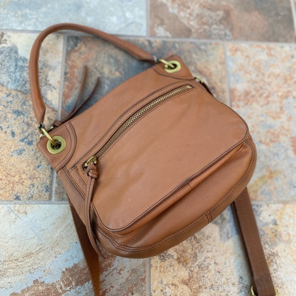 Fossil Handbags - Fossil Karli Vintage Leather Hobo Crossbody